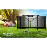 Садовий батут із зовнішньою сіткою та драбиною Neo-Sport 13 футів/404 см - Зображення 7