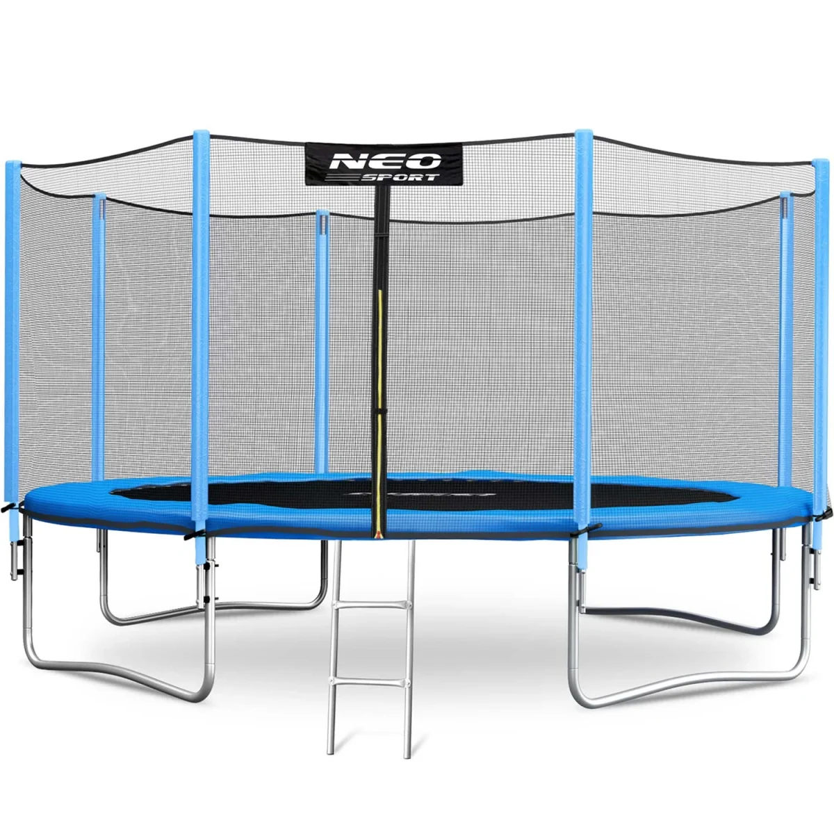 trampolina-ogrodowa-14ft-435c_34127 Садовий батут Neo-Sport 14 футів із зовнішньою сіткою і драбиною - Зображення 3