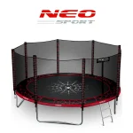 Садовий батут Neo-Sport 14 футів/435 см із зовнішньою сіткою та драбиною - Зображення 8