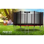 Садовий батут Neo-Sport 15 футів/465 см із зовнішньою сіткою та драбиною - Зображення 7