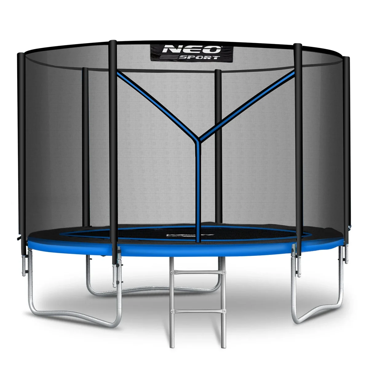 Садовий батут Neo-Sport 6 футів/183 см із зовнішньою сіткою та драбиною - Зображення 2