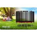 Садовий Батут Neo-Sport 252 см з зовнішньою сіткою і драбиною - Зображення 7