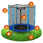 Садовий батут для дітей Neo-Sport 140 см 4.5 фута - Зображення 7