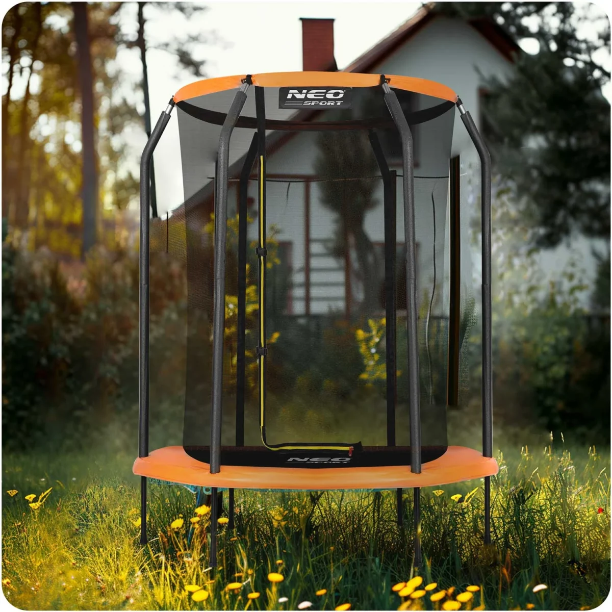 Батут для дітей Neo-Sport 152 см 5 футів з внутрішньою сіткою - Зображення 5