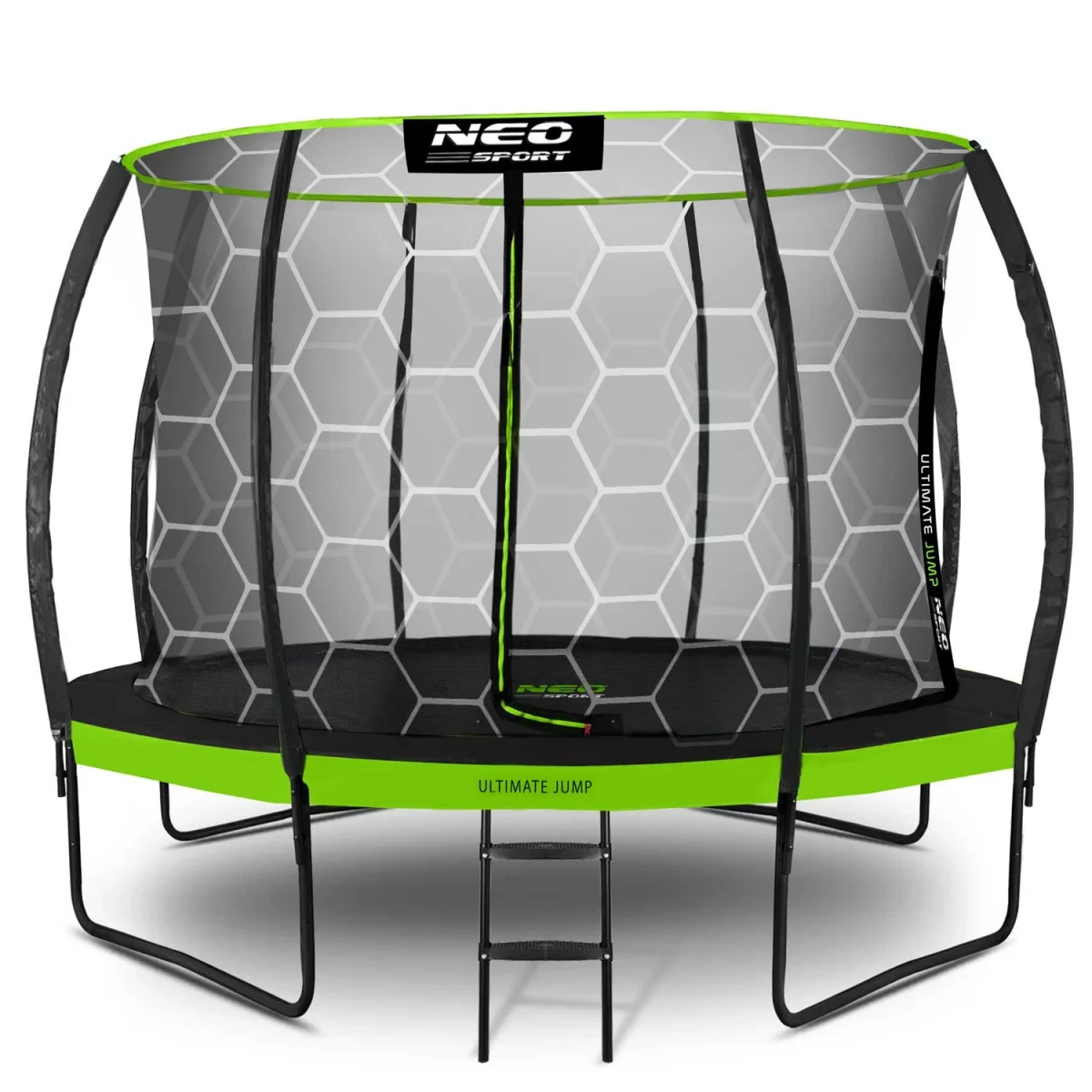 trampolina-ogrodowa-profilowa_41875 Профільований садовий батут Neo-Sport 12 футів/374 см з внутрішньою сіткою для активних ігор - Зображення 2
