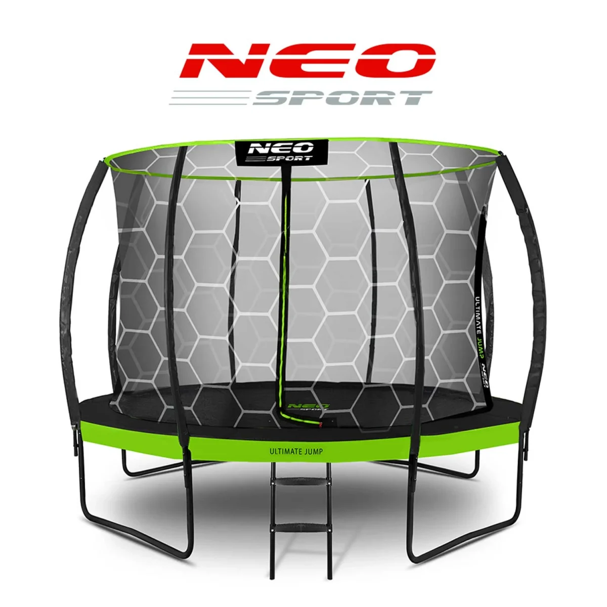 trampolina-ogrodowa-profilowa_41879 Профільований садовий батут Neo-Sport 12 футів/374 см з внутрішньою сіткою для активних ігор - Зображення 7