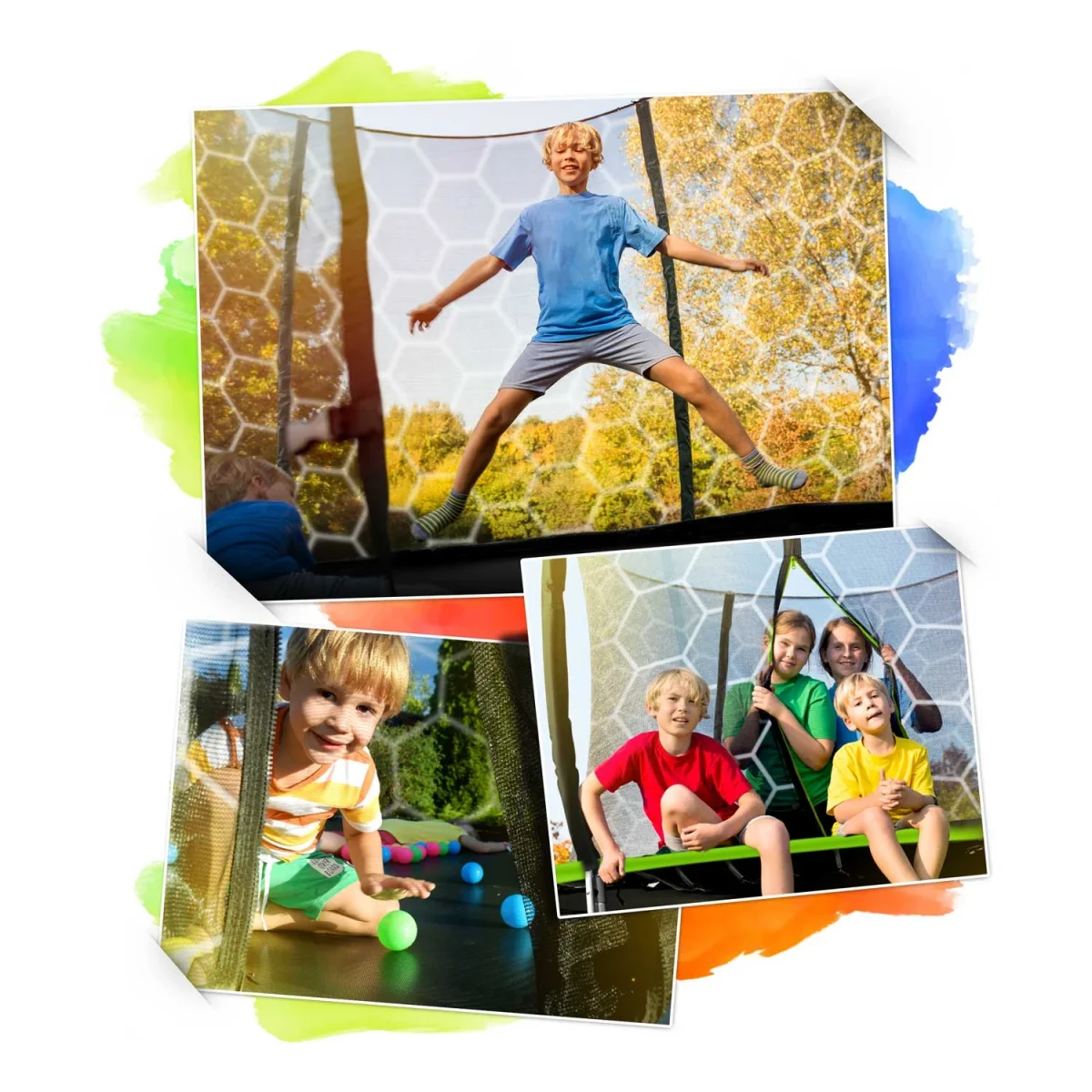 Надійний садовий Батут з внутрішньою сіткою Neo-Sport 312 см 10 футів - Зображення 10