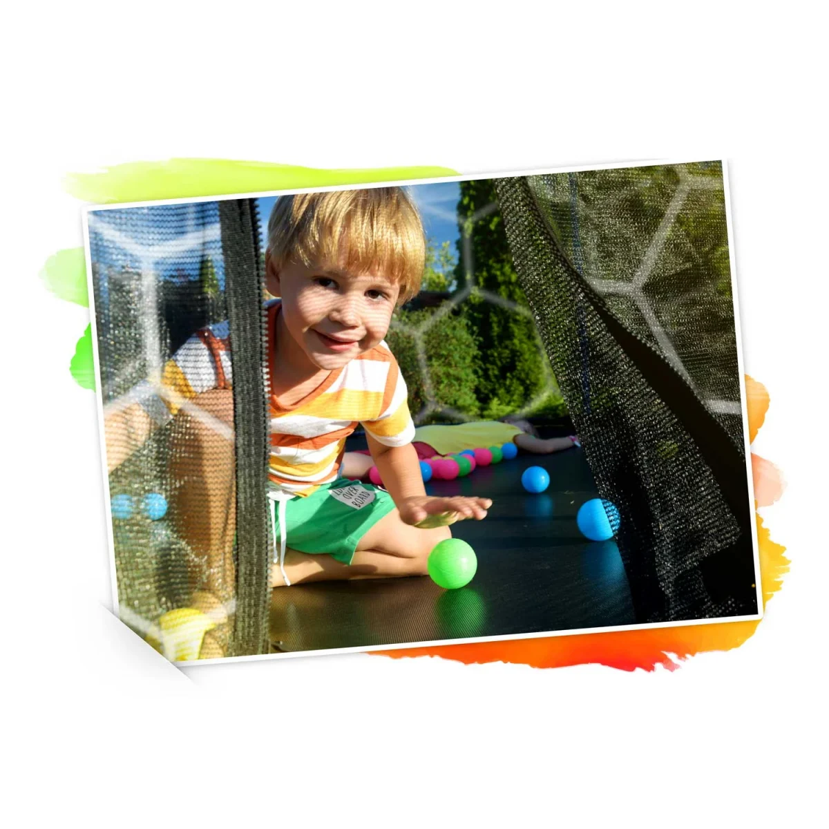 Надійний садовий Батут з внутрішньою сіткою Neo-Sport 312 см 10 футів - Зображення 12