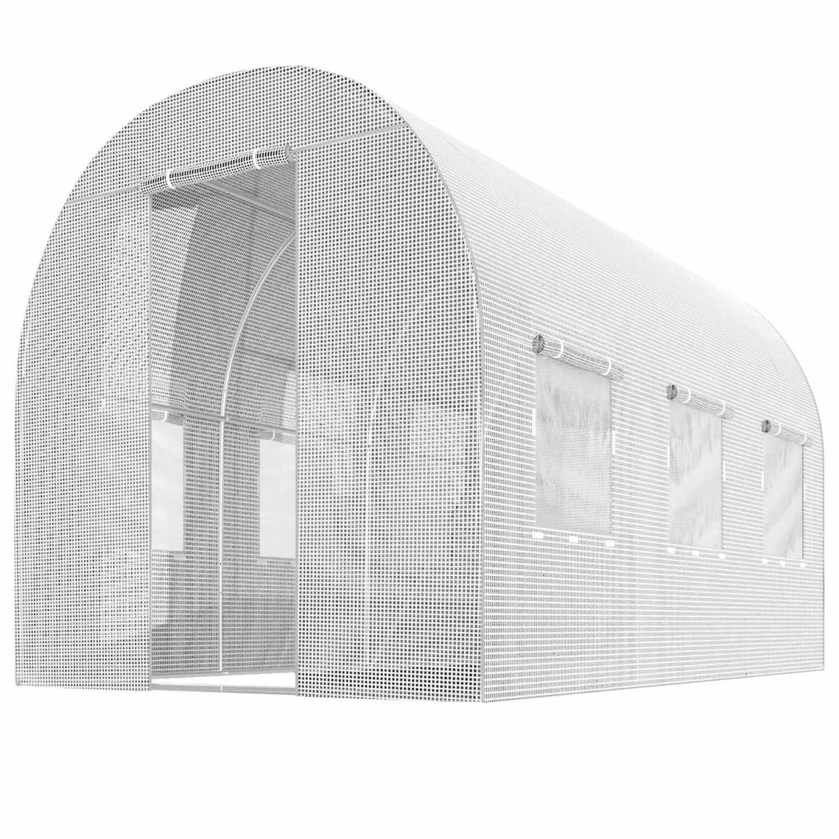 Теплиця садова 2 x 3.5 м (7 м²) біла Plonos - Стиль та міцність - Зображення 2