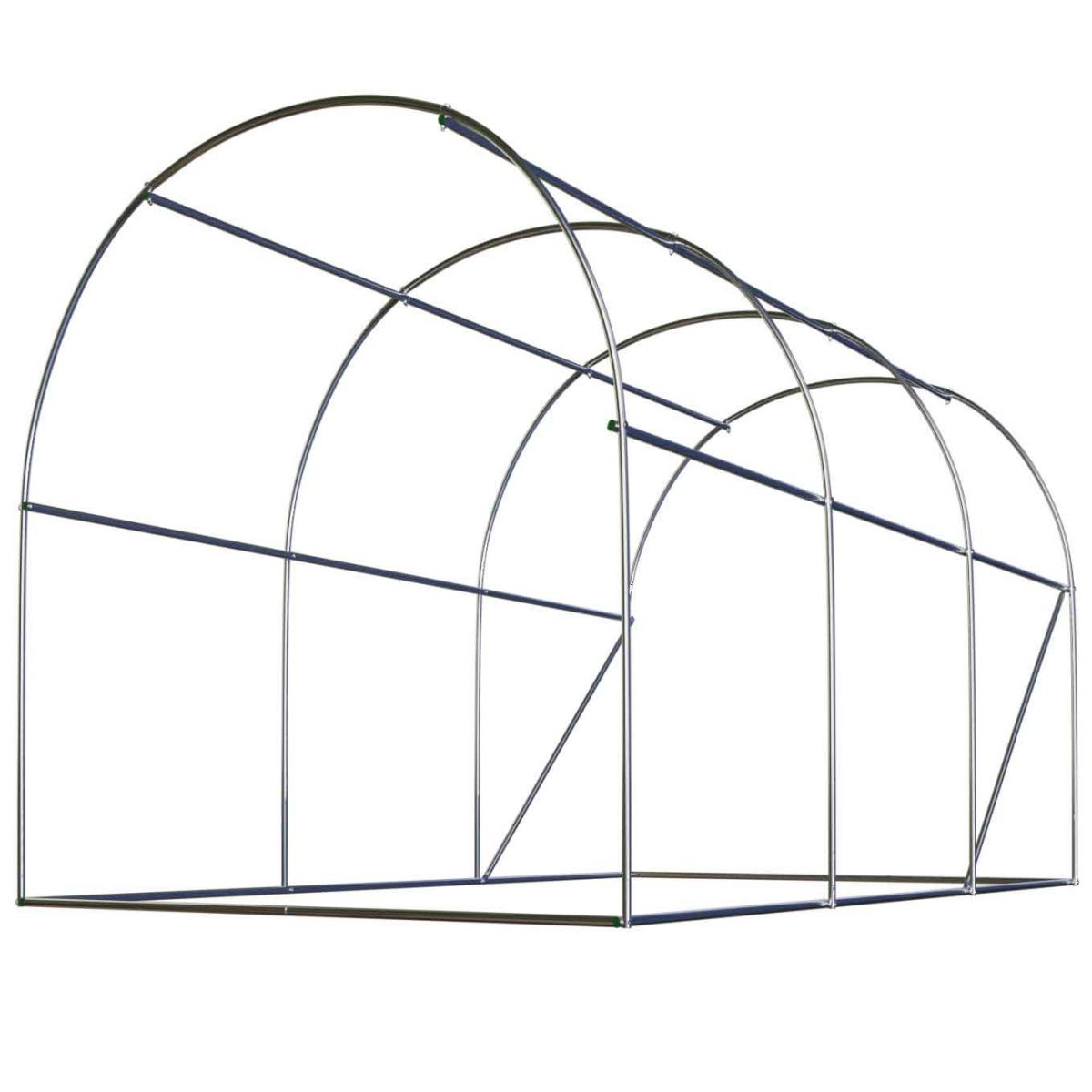 Посилена Теплиця Огородня 2 x 3.5 м (7 м²) білий Plonos - Стійкість до погодних умов - Зображення 4