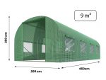 Теплиця садова 2 x 4,5 x H2 м (9 м²) Plonos - Оптимальна висота та захист - Зображення 2