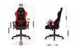 Ігрове крісло для геймерів HUZARO RANGER 6.0 Red Mesh дитяче - Зображення 8