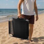 Шезлонг металевий чорний Outtec О-42330 надійність і комфорт у чорному дизайні - Зображення 7