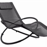 Шезлонг чорний алюмінієвий Nuforma 04K KJL01AOC