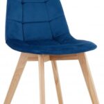 MUFART ALFA 3758 стілець оксамитовий темно-синій