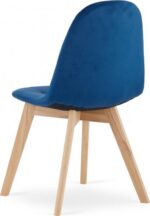 MUFART ALFA 3758 стілець оксамитовий темно-синій - Зображення 2