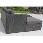 Комплект садових меблів VOLTA-BL VELACO чорного кольору, 3 предмети - Зображення 2