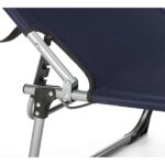 Шезлонг металевий синій О-42332 Outtec ідеальний для дачі та пляжу - Зображення 4