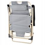 Шезлонг алюмінієвий сірий VELACO HAVEN-GR легкий, міцний та стильний вибір для відпочинку - Зображення 4