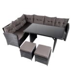 Комплект садових меблів з техноратангу VELACO TOLEDO-BL чорний, 4 предм. - Зображення 2