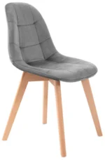MUFART ALFA 3755 стілець оксамитовий сірий - Зображення 2