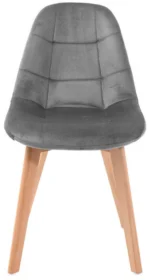 MUFART ALFA 3755 стілець оксамитовий сірий - Зображення 3