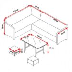 Комплект садових меблів з техноратангу VELACO TOLEDO-BL чорний, 4 предм. - Зображення 8