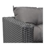 Садові меблі з ротанга SALTO-BL, комплект чорних кутових, VELACO 5-місних + стіл - Зображення 9