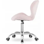 Письмовий Стілець MUFART світло-рожевий оксамит з металевою ніжкою - Зображення 3