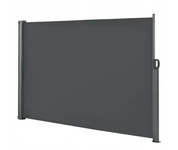 Тент маркіз KX3219 бічний Терасовий Рулонний (LUARO) 1,8м х 4м Параван Сірий + Монтажні болти