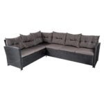 Комплект садових меблів з техноратангу VELACO TOLEDO-BL чорний, 4 предм. - Зображення 3