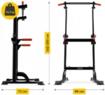 Окремостоячий турнік для підтягувань та віджимань 4FIZJO Силова станція для дому та спортзалу - Зображення 3
