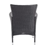 Комплект садових меблів SANTOS-BL-BL з техноратангу VELACO чорного кольору, 9 предметів - Зображення 10