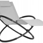 Шезлонг сірий алюмінієвий Nuforma 04K KJL01AOSZ