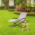 Шезлонг сірий алюмінієвий Nuforma 04K KJL01AOSZ - Зображення 9