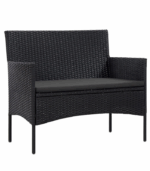 Комплект садових меблів Gordon з ротангу Чорний - Зображення 6