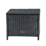 Садові пуфи VELACO LARA-BL з ротангу чорного кольору - Зображення 3