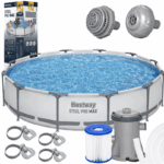 Каркасний басейн Bestway 56416 366 x 76 см + фільтр-насос