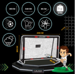 Портативні футбольні ворота GALAXIA 240 x 160 x 85 см - Зображення 3