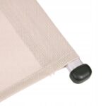 Шезлонг бежевий алюмінієвий Nuforma 04K KJL01AOBE - Зображення 7