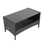 Комплект садових меблів RITA-BL з техноратангу VELACO чорний, 4 предм. - Зображення 8