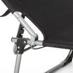 Шезлонг металевий чорний Outtec О-42045 для відпочинку на природі та в саду - Зображення 5