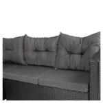 Садові меблі з ротанга SALTO-BL, комплект чорних кутових, VELACO 5-місних + стіл - Зображення 7