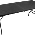 Стіл Tadpol пластиковий розкладний 180 см чорний зручне рішення для пікніків, свят та заходів