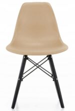 Скандинавське Крісло LUGANO IMPERIA BEIGE BLACK LEGS - Стильний і Комфортний Вибір для Вашого Інтер'єру - Зображення 3