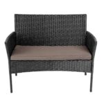 Комплект садових меблів RITA-BL з техноратангу VELACO чорний, 4 предм. - Зображення 5