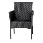 Комплект садових меблів : LUIZA-BL з техноратангу VELACO чорний, 4 предм. - Зображення 2