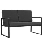 Комплект садових меблів VELACO CARTER-BL-WD2 чорний, 4 предмети - Зображення 2