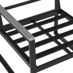 Комплект садових меблів VELACO CARTER-BL-WD2 чорний, 4 предмети - Зображення 5