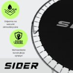 Батут з зовнішньою сіткою Sider 312 см FT 10 (304-312 см) безпека та радість для дітей - Зображення 4